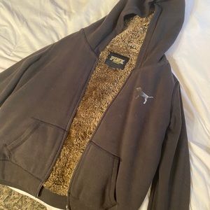 A PINK Jacket with fur inside